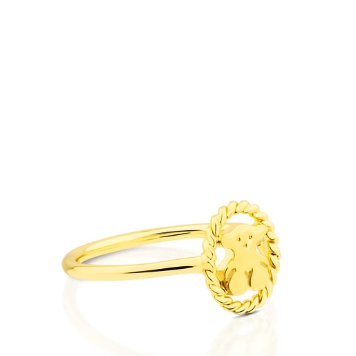 Ring Camee aus Vermeil-Silber