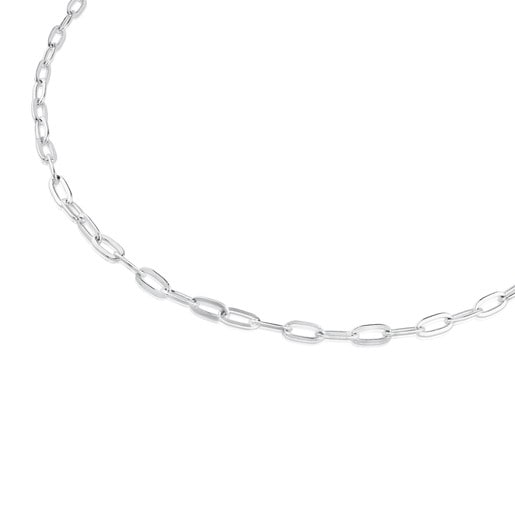 Silver TOUS Chain Choker 80 cm
