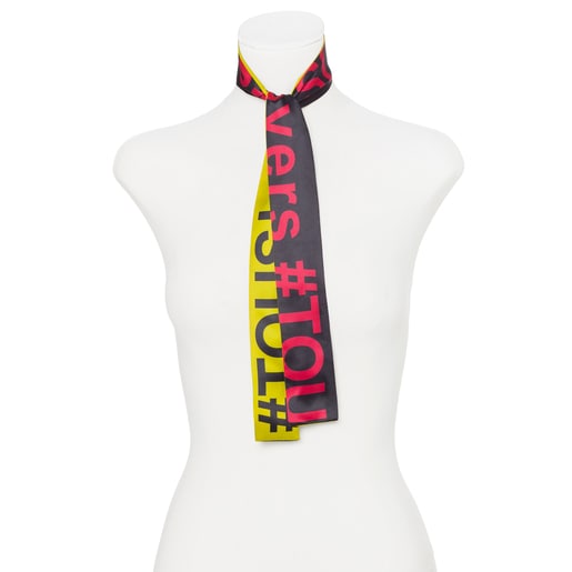 Foulard Tous Lovers in Fuchsie-Schwarz