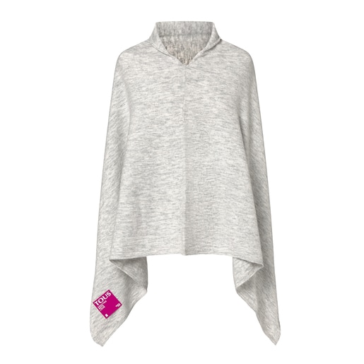 Poncho Cadie gris claro