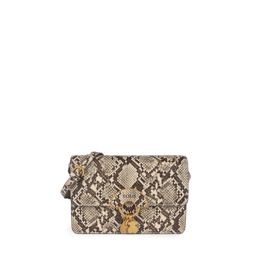 Beige small Hold Wild crossbody bag | TOUS
