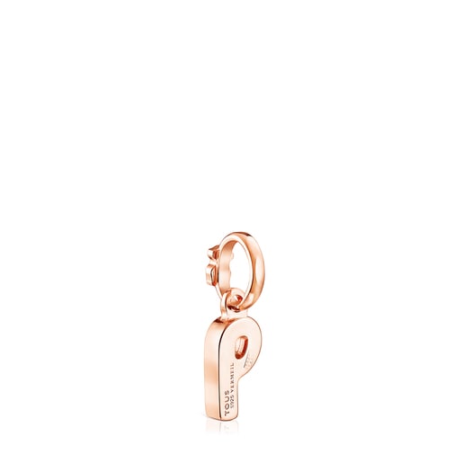 Rose Silver Vermeil Numbers number 9 Pendant