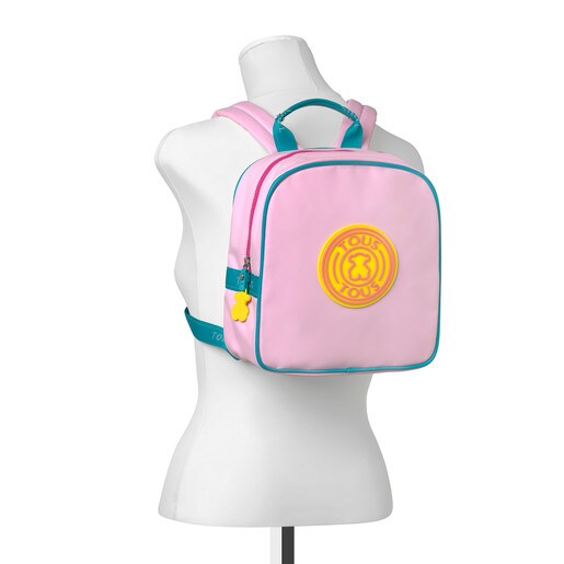 Morral mini School rosa multi