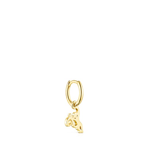 Silver Vermeil Save monkey 1/2 Earring