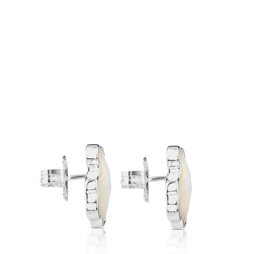 Silver TOUS Nacars Earrings with mother-of-pearl