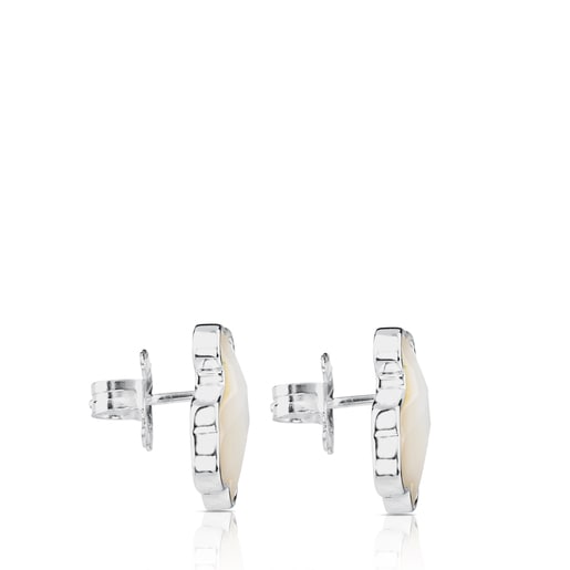 Pendientes tous nacar plata clearance