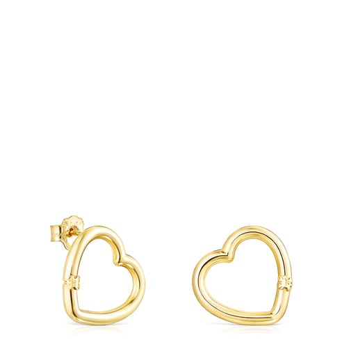 Pendientes corazón de oro Hold