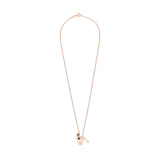 San Valent n Rose Vermeil Necklace with Gemstones Online Exclusive
