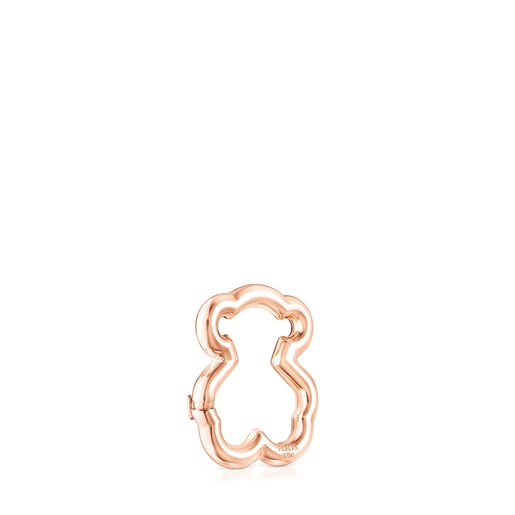 Anello Bear con placcatura in oro rosa 18 kt su supporto in argento