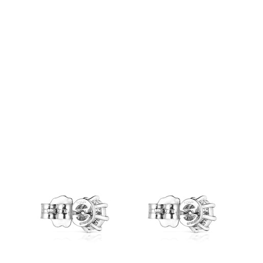 Pendientes de oro blanco y diamantes 0,21ct. Les Classiques