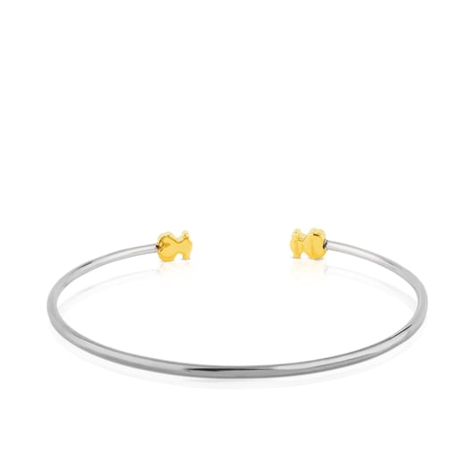 Titanium and Gold Colat Bracelet