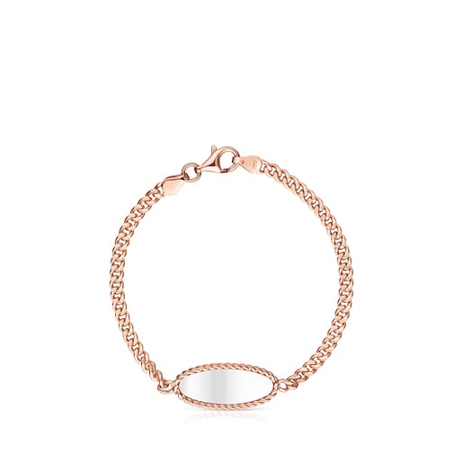 Pulsera Minne de baño de oro rosa 18 kt sobre plata y Plata