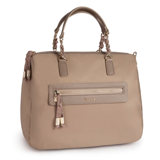 Sac bowling Brunock Chain en Toile de couleur pierre