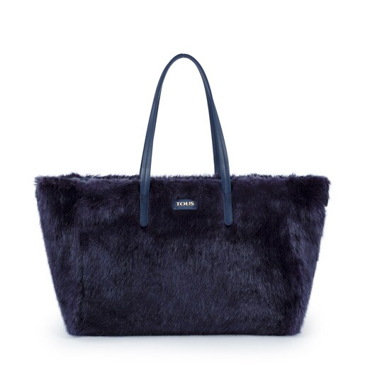 Τσάντα για ψώνια Doromy Warm από Νάιλον σε χρώμα μπλε μαρέν