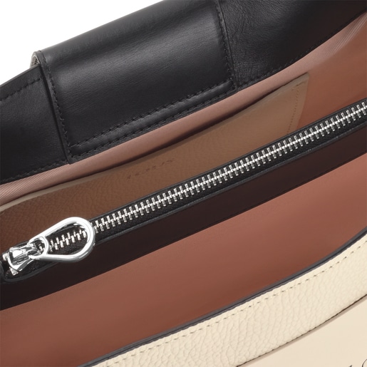 City grande Tous Empire beige de piel