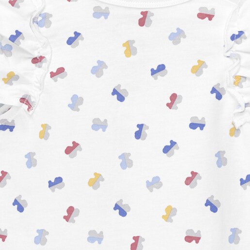 Mono bombacho Half Bear Blanco