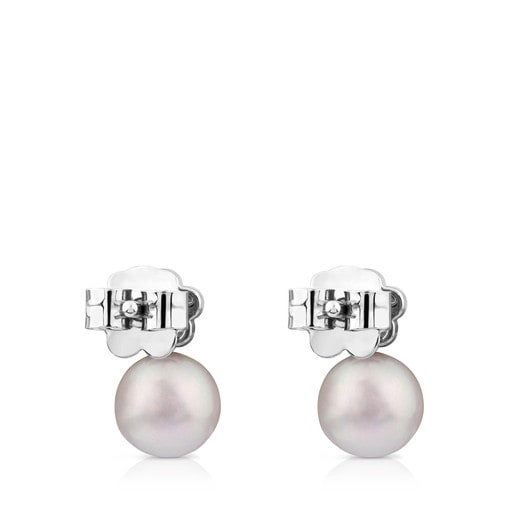 White Gold Puppies Earrings | TOUS