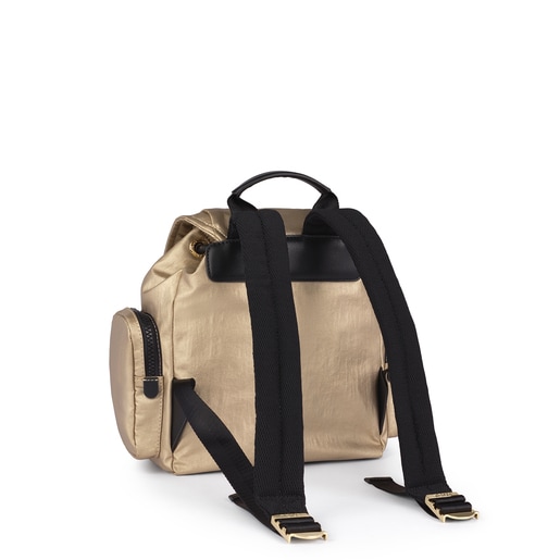 Small gold-colored Doromy backpack TOUS