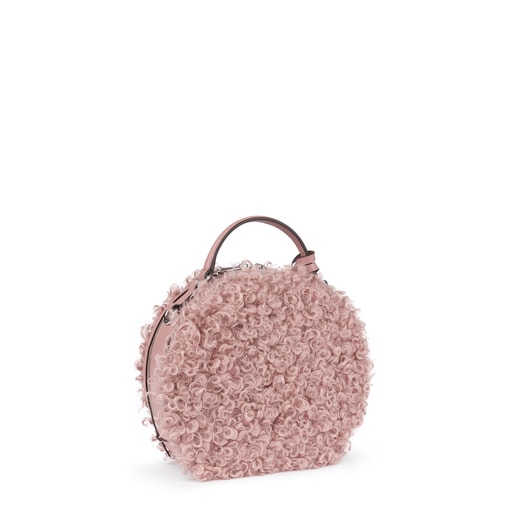 حقيبة Dulzena Ritzo الصغيرة بحزام يلتف حول الجسم باللون الوردي العتيق