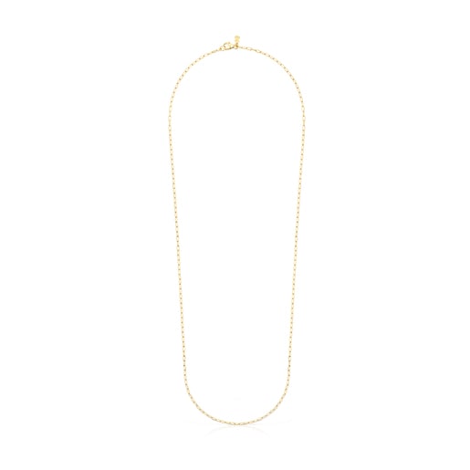 Cadena mediana con baño de oro 18 kt sobre plata, 60  cm TOUS Chain