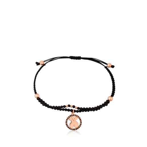 Rose Vermeil  Silver Camille Bracelet with Spinel and Onyx
