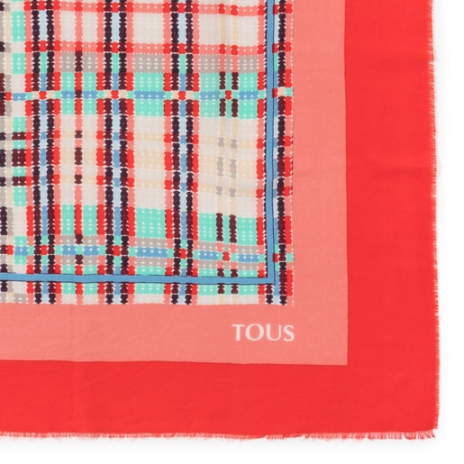 Разноцветный шарф Tartan Bears