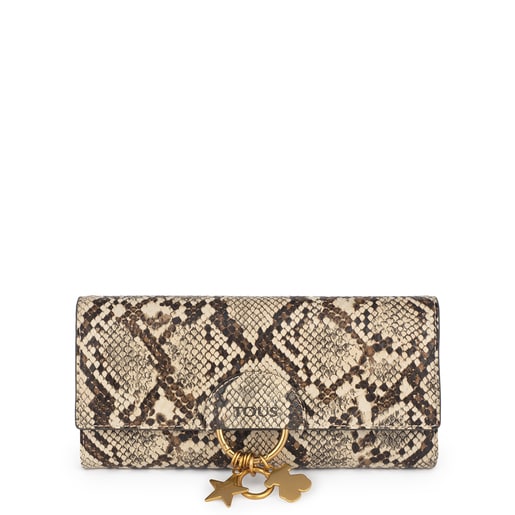 Beige medium Hold Wild wallet TOUS