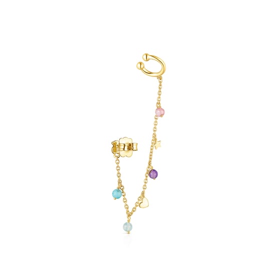 Silver Vermeil Cool Joy Earcuff with Gemstones