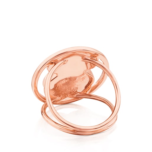 Rose Vermeil Silver Camille Ring with Mother-of-Pearl