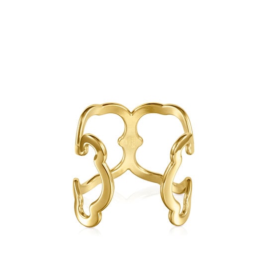 Pulsera Silueta con baño de oro 18 kt sobre plata