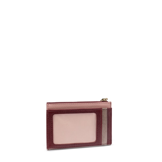 Gun-pink colored Carlata Change purse-cardholder