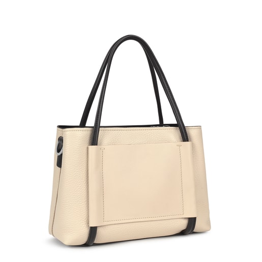 City mediano Tous Empire beige d piel