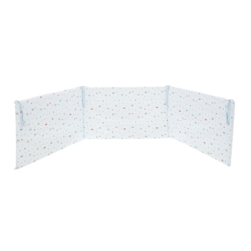Roller cot bed clothes in sky blue