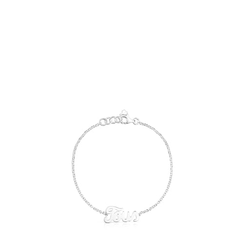 Silver TOUS Logo Bracelet