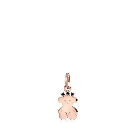 Rose Silver Vermeil Real Sisy bear Pendant with Spinels | TOUS