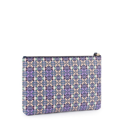 Lilac Mossaic Square Clutch bag