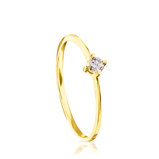 Gold TOUS Brillants Ring with 0,10ct Diamond