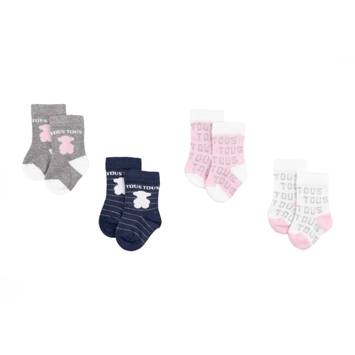 Pack 4 calcetines Sweet Socks Rosa