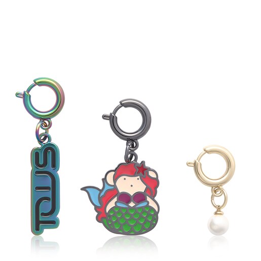 Pack de Tres Dijes Sirenita Multi