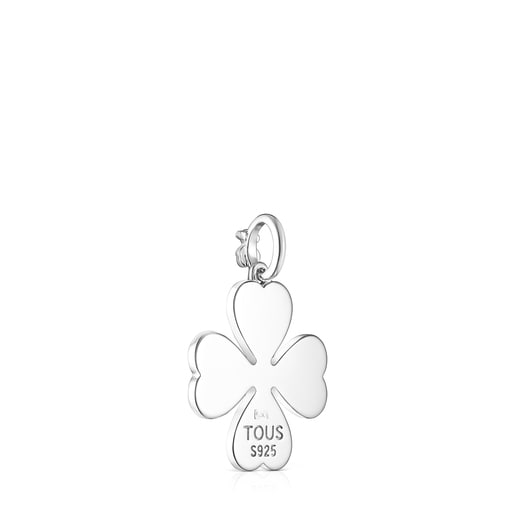 Silver TOUS Good Vibes clover Pendant