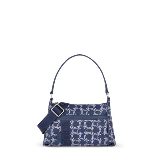 Mini navy Tous Logogram shoulder bag