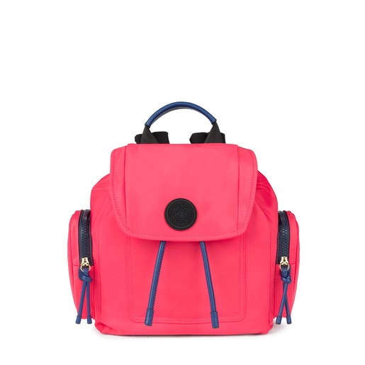 Small fuchsia-navy colored Doromy Backpack