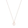 Collaret amb bany d'or rosa 18 kt sobre plata i quars rosa Sweet Dolls Color