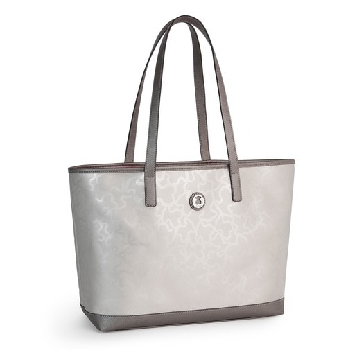 Silver colored Kaos Shiny Tote bag