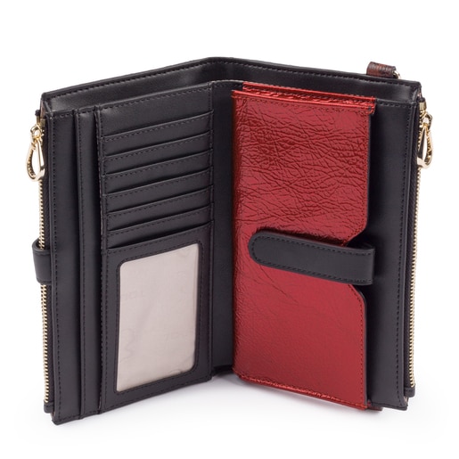 Terracotta leather Bridgy Exotic wallet-clutch