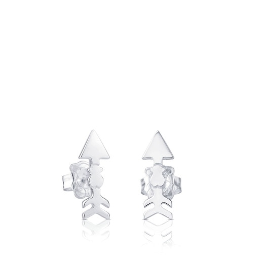 Silver Follow Earrings