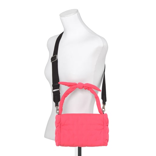 Small Fluorescent Pink Salsi Crossbody Bag