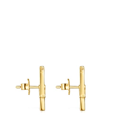 Silver Vermeil Job clothes pin Earrings