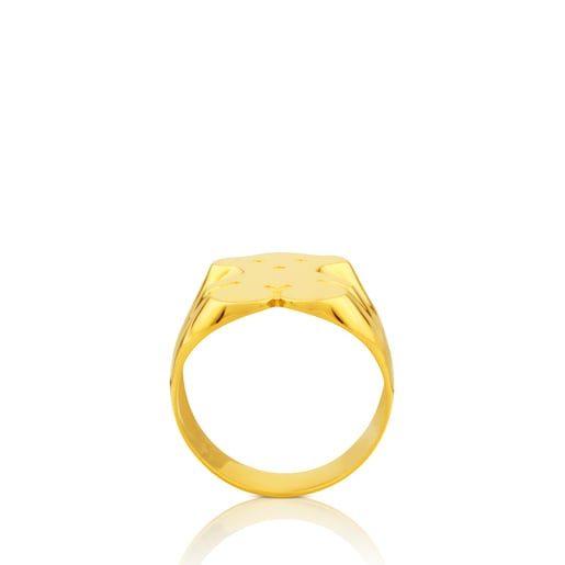 Gold TOUS Bear ring