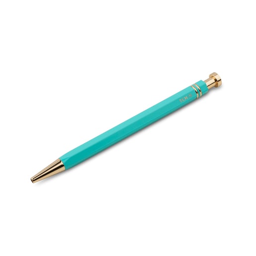 Bolígrafo Camee en color verde-IP dorado